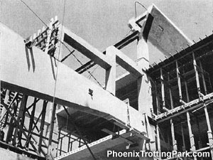 Mounting and assembling the prefabricated elements