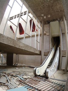 An old escalator